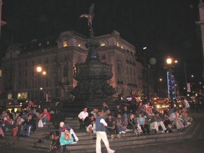 Statue of Eros at Picadilly Circus